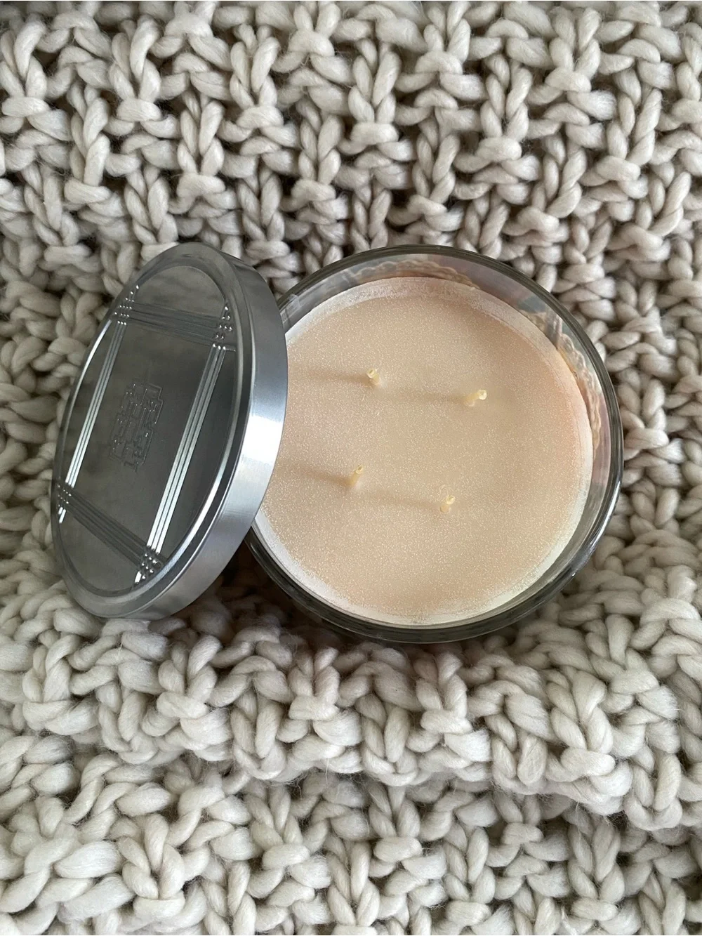 HomeWorx Spiced Butter Rum Scented Candle - Cream